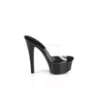 GLEAM-601 - Plateau High Heel Pantoletten - Schwarz von Pleaser – Ansicht 5
