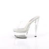 GLEAM-601 - Plateau High Heel Pantoletten - Transparent von Pleaser – Ansicht 3