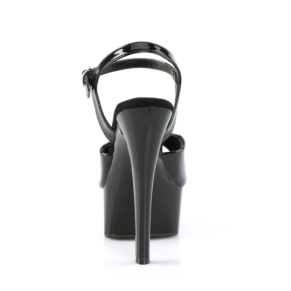 GLEAM-609 Plateau Sandaletten - Schwarz von Pleaser – Ansicht 4