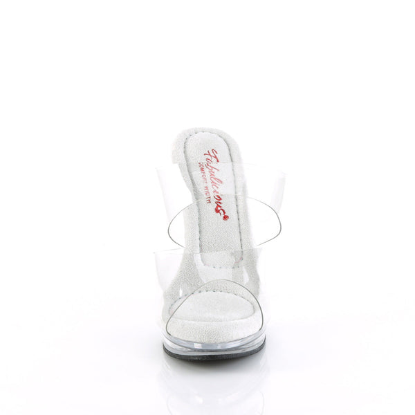 GLORY-502 High Heels Pantoletten - Transparent von Fabulicious – Ansicht 2