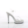 GLORY-508DM High Heels Sandaletten - Transparent/Silber von Fabulicious High Heels – Ansicht 5