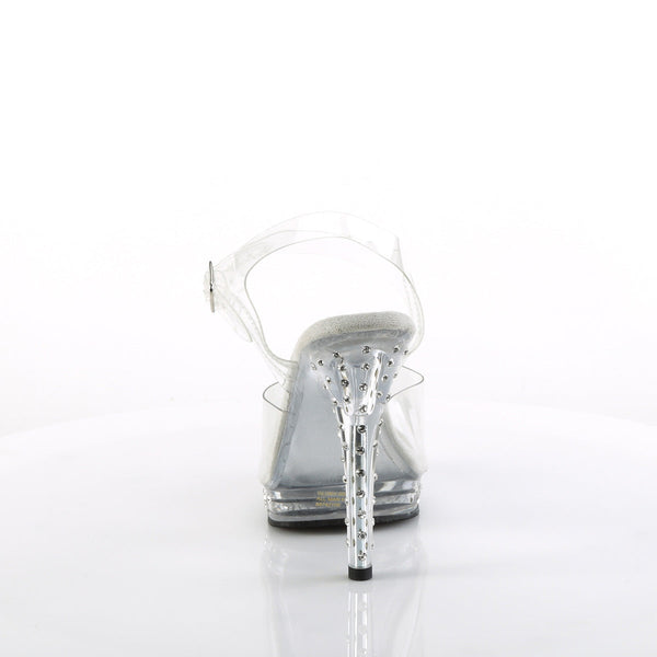 GLORY-508SDT High Heels Sandaletten - Transparent von Fabulicious – Ansicht 4