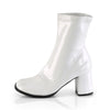 GOGO-150 Stiefeletten Weiß Lack | Funtasma