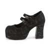 GOTHIKA-09 Plateau Pump Mary Janes Soitze schwarz von DemoniaCult – Ansicht 3
