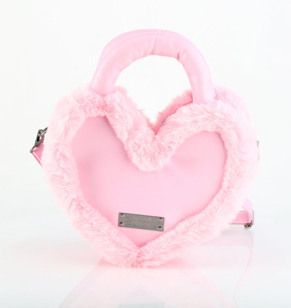 HB-631 Handtasche Herz Rosa von DemoniaCult – Ansicht 4