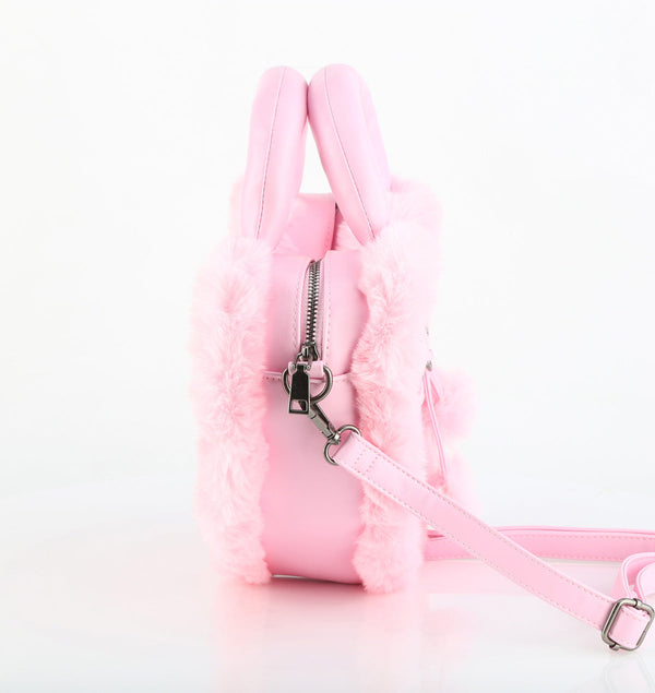 HB-631 Handtasche Herz Rosa von DemoniaCult – Ansicht 5