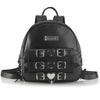 HB-675 Rucksack mit Herzdetails Schwarz | DemoniaCult