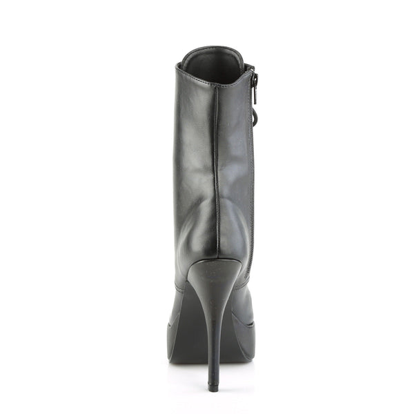 INDULGE-1020 Plateau Stiefeletten Schwarz von Devious – Ansicht 4