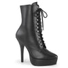 INDULGE-1020 Plateau Stiefeletten Schwarz von Devious