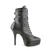 INDULGE-1026 Plateau Stiefeletten Schwarz Matt von Devious – Ansicht 5