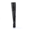 INDULGE-3011 Plateau Overknee Stiefel Schwarz von Devious – Ansicht 4