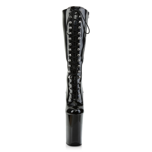 INFINITY-2020 Plateau Stiefel Schwarz Lack von Pleaser – Ansicht 2
