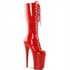 INFINITY-2020 Stiefel Plateauschuhe Rot von Pleaser