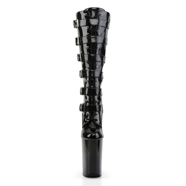 INFINITY-2049 Plateau Stiefel Schwarz Lack von Pleaser – Ansicht 2