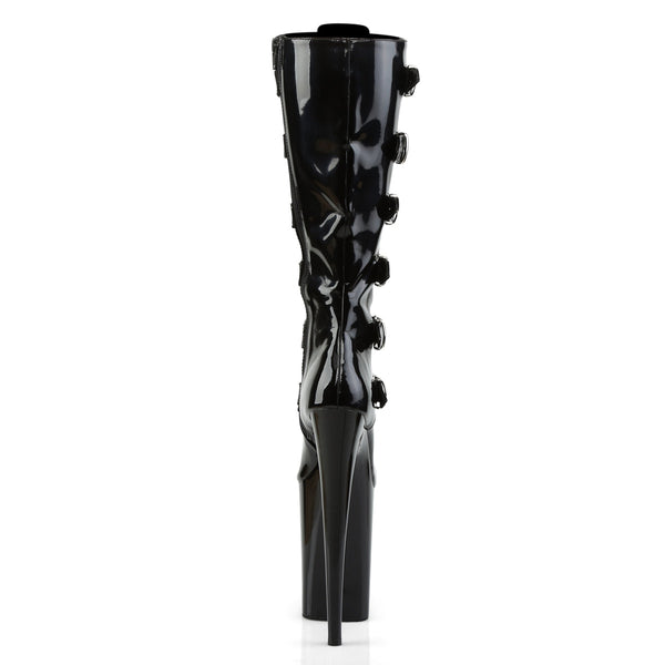INFINITY-2049 Plateau Stiefel Schwarz Lack von Pleaser – Ansicht 4