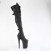 INFINITY-3028 - Plateau Overknee Stiefel - Schwarz Matt von Pleaser – Ansicht 5