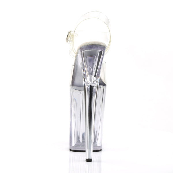 INFINITY-908 Plateau Sandaletten Transparent von Pleaser – Ansicht 4