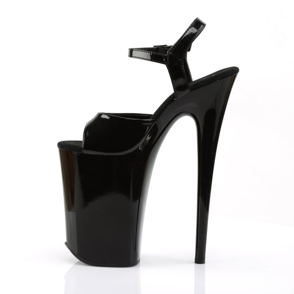 INFINITY-909 Plateau Sandaletten - Schwarz Lack von Pleaser – Ansicht 3