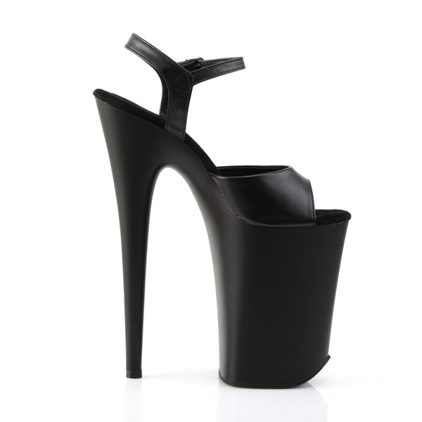 INFINITY-909 Plateau Sandaletten Schwarz Matt von Pleaser – Ansicht 5