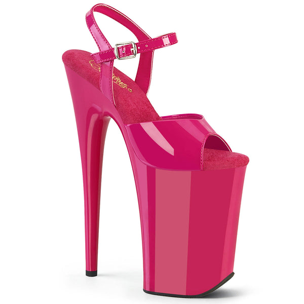 INFINITY-909 Sandalette Plateauschuhe Pink von Pleaser