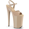 INFINITY-909 Sandalette Plateauschuhe Beige von Pleaser