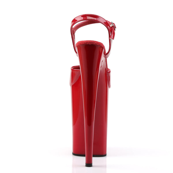 INFINITY-909 Sandalette Plateauschuhe Rot von Pleaser – Ansicht 4