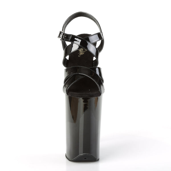 INFINITY-997 Plateau Sandaletten Lack Schwarz von Pleaser – Ansicht 2
