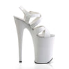INFINITY-997 Plateau Sandaletten Lack Weiß von Pleaser – Ansicht 5