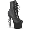 IRONGRIP-1020 Plateau Stiefeletten Silber/Schwarz von Pleaser