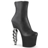 IRONGRIP-1042 Plateau Stiefeletten Silber/Schwarz von Pleaser