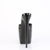 JUBILANT-01 Plateau Peeptoe Pantoletten - Schwarz Lack von Pleaser – Ansicht 4