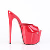 JUBILANT-01 Plateau Peeptoe Pantoletten - Rot Lack von Pleaser – Ansicht 5