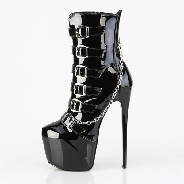 JUBILANT-1015 Plateau Stiefeletten Schwarz Lack von Pleaser – Ansicht 3