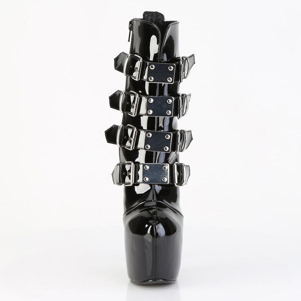 JUBILANT-1023 Plateau Stiefeletten Schwarz Lack von Pleaser – Ansicht 2