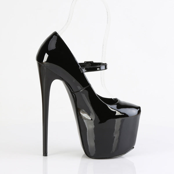 JUBILANT-28 Mary Jane Pump Schwarz von Pleaser – Ansicht 5