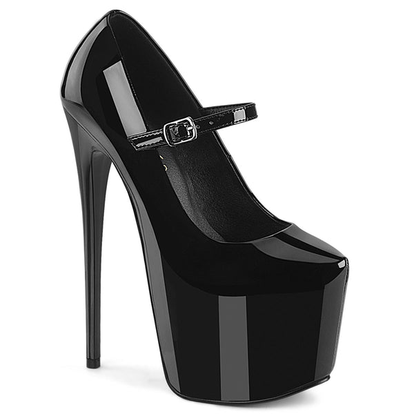 JUBILANT-28 Mary Jane Pump Schwarz von Pleaser