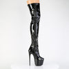 JUBILANT-3000 Overkneestiefel Plateauschuhe Schwarz von Pleaser – Ansicht 5