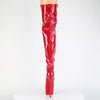 JUBILANT-3000 Plateau Overkneestiefel Rot von Pleaser – Ansicht 4