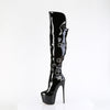 JUBILANT-3018 Overkneestiefel Plateauschuhe Schwarz von Pleaser – Ansicht 3