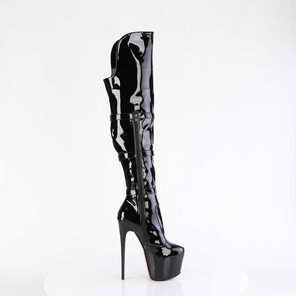 JUBILANT-3018 Overkneestiefel Plateauschuhe Schwarz von Pleaser – Ansicht 5