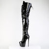 JUBILANT-4012 Overkneestiefel Plateauschuhe Schwarz von Pleaser – Ansicht 3