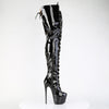 JUBILANT-4012 Overkneestiefel Plateauschuhe Schwarz von Pleaser – Ansicht 5