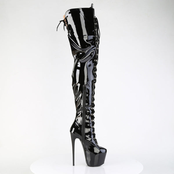 JUBILANT-4012 Overkneestiefel Plateauschuhe Schwarz von Pleaser – Ansicht 5