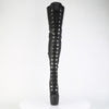 JUBILANT-4012 Overkneestiefel Plateauschuhe Schwarz von Pleaser – Ansicht 2