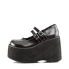 KERA-08 Plateau Schuh schwarz matt Mary Janes von DemoniaCult – Ansicht 3