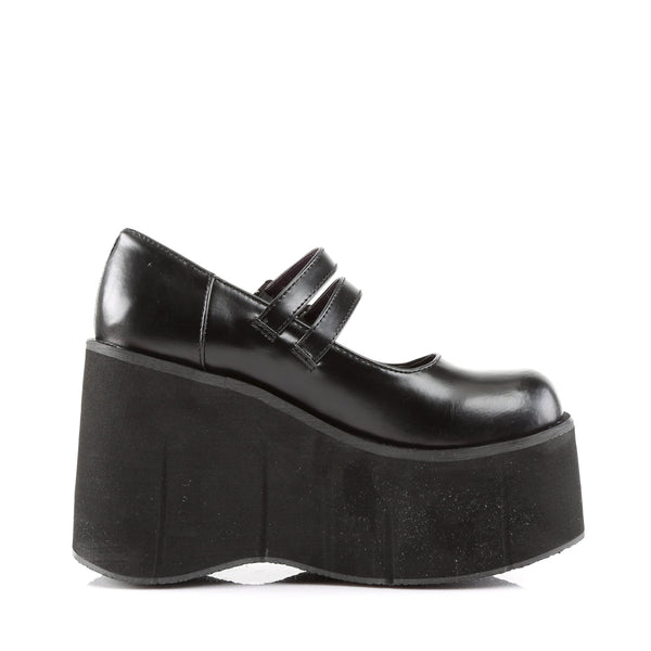 KERA-08 Plateau Schuh schwarz matt Mary Janes von DemoniaCult – Ansicht 5