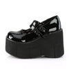 KERA-08 Plateau Schuh schwarz Lack Mary Janes von DemoniaCult – Ansicht 3