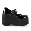 KERA-08 Plateau Schuh schwarz Lack Mary Janes von DemoniaCult – Ansicht 5
