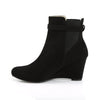 KIMBERLY-102 Stiefeletten Schwarz Samt von Pleaser Pink Label – Ansicht 3