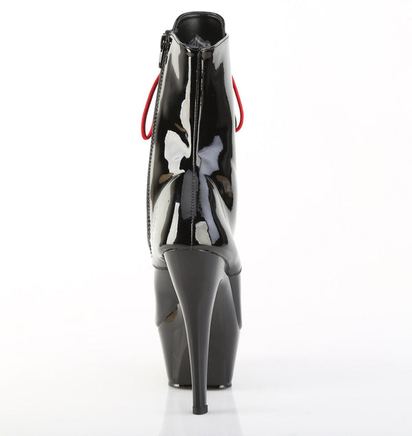 KISS-1020-1 Plateau Stiefeletten - Schwarz Lack von Pleaser – Ansicht 4